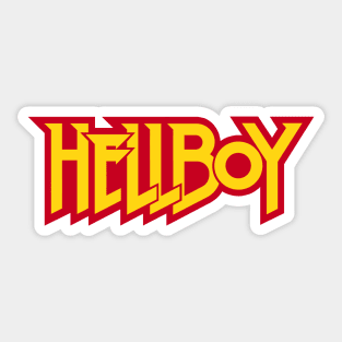 HELLBOY - letters gold 2.0 Sticker